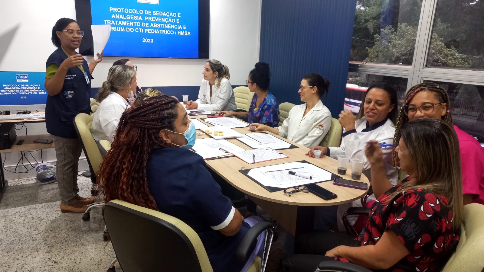 3° Dia De Reunião Da Equipe Assistencial Do CTI Pediátrico Do HMSA