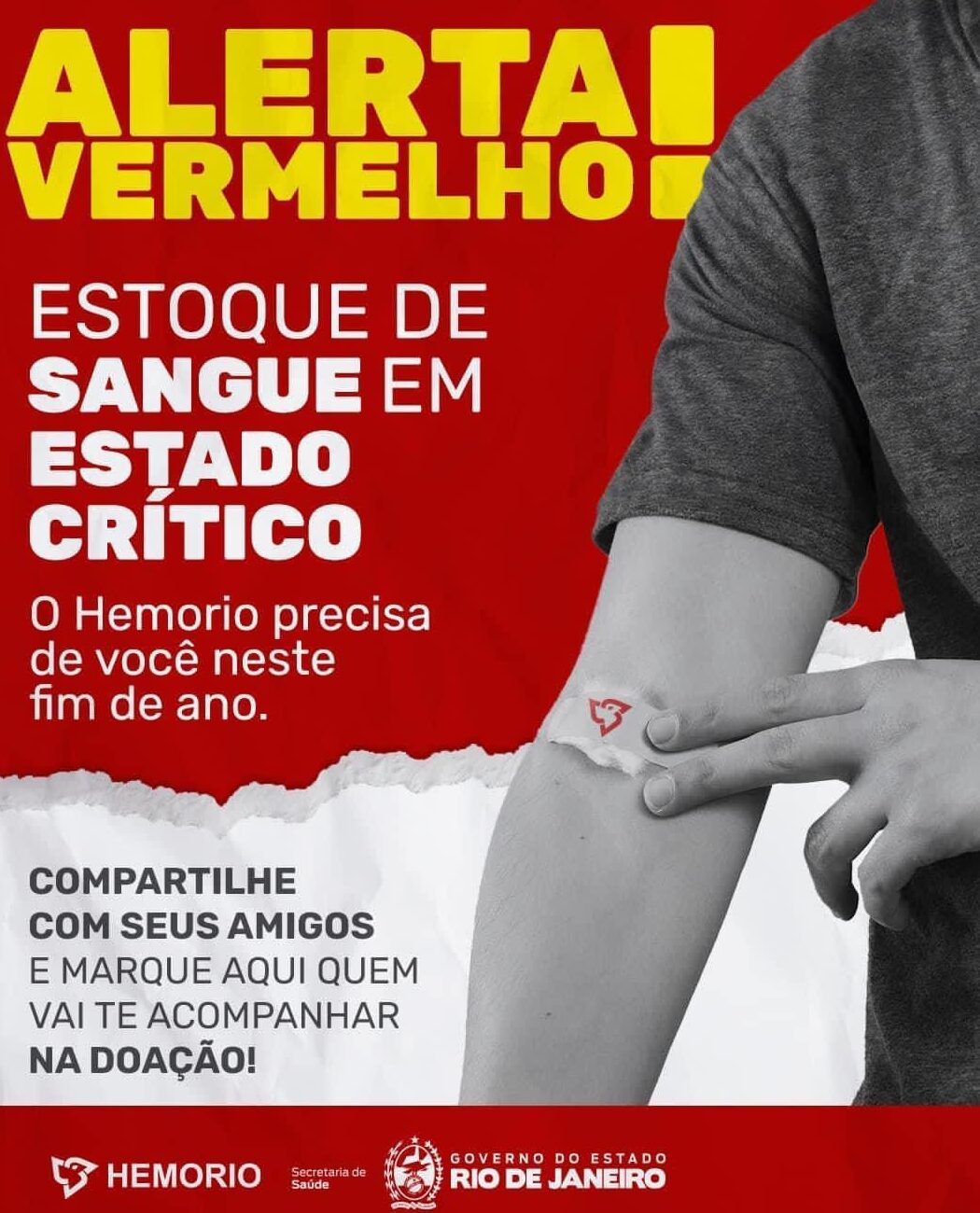 Estoque de Sangue em Estado Crítico no HEMORIO