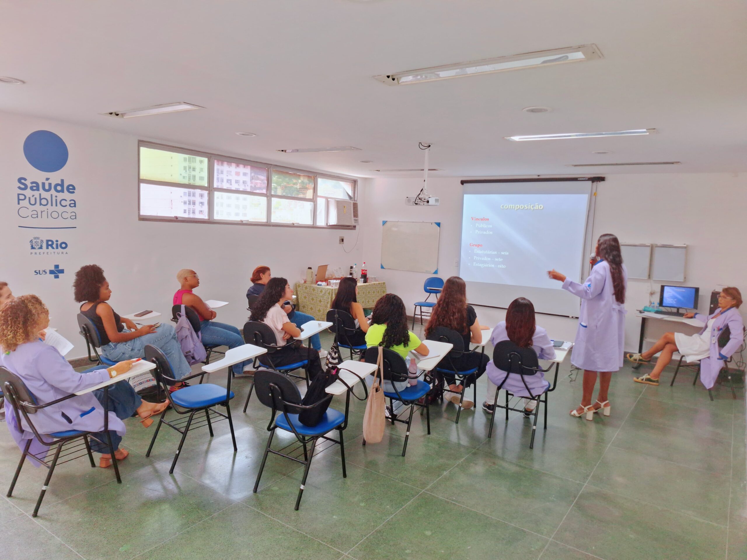 RECEPÇÃO DE NOVOS ESTAGIÁRIOS DE SERVIÇO SOCIAL NA OTICS-RIO SOUZA AGUIAR