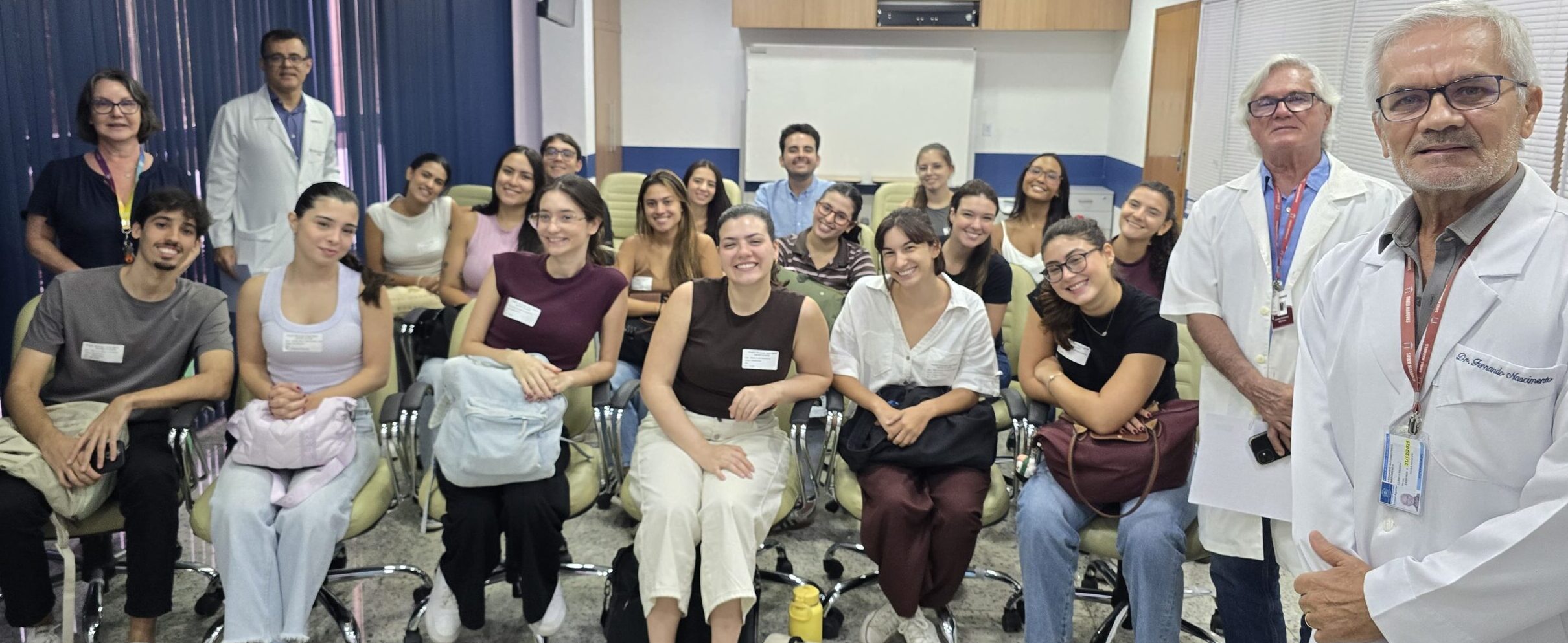 Recepção dos Alunos de Semiologia e Propedêutica da Faculdade Souza Marques.
