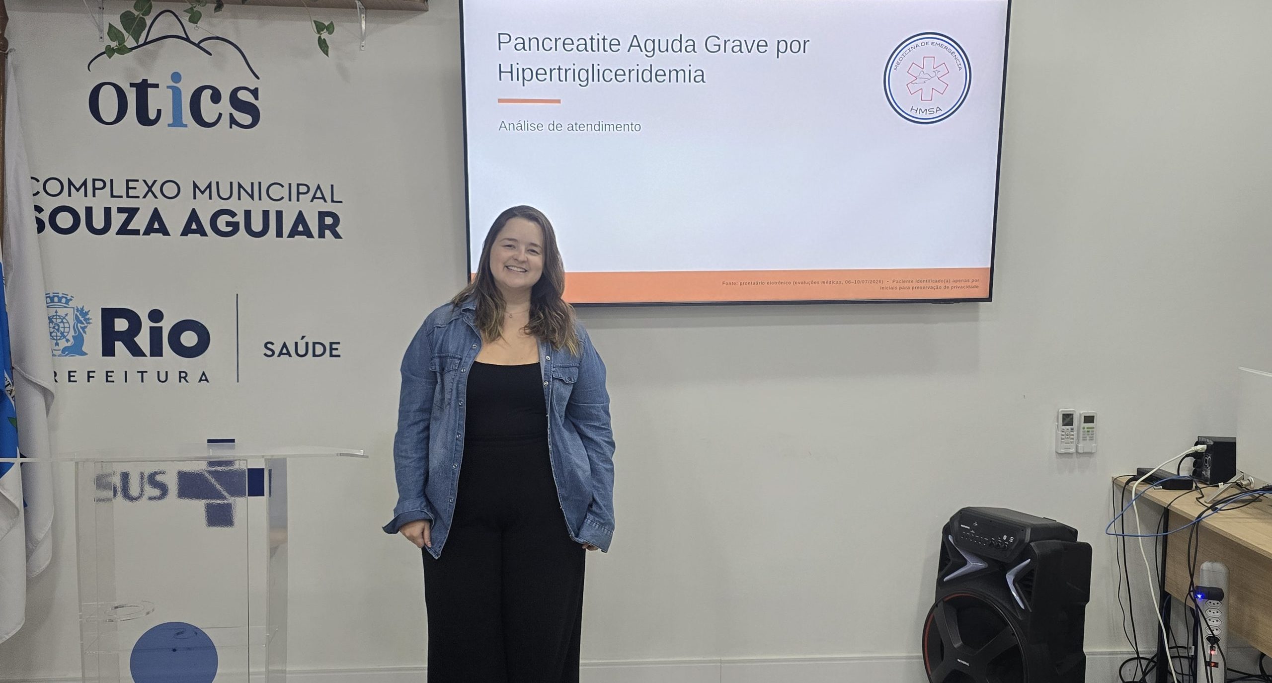 Aula do Programa de Residência em Medicina de Emergência.