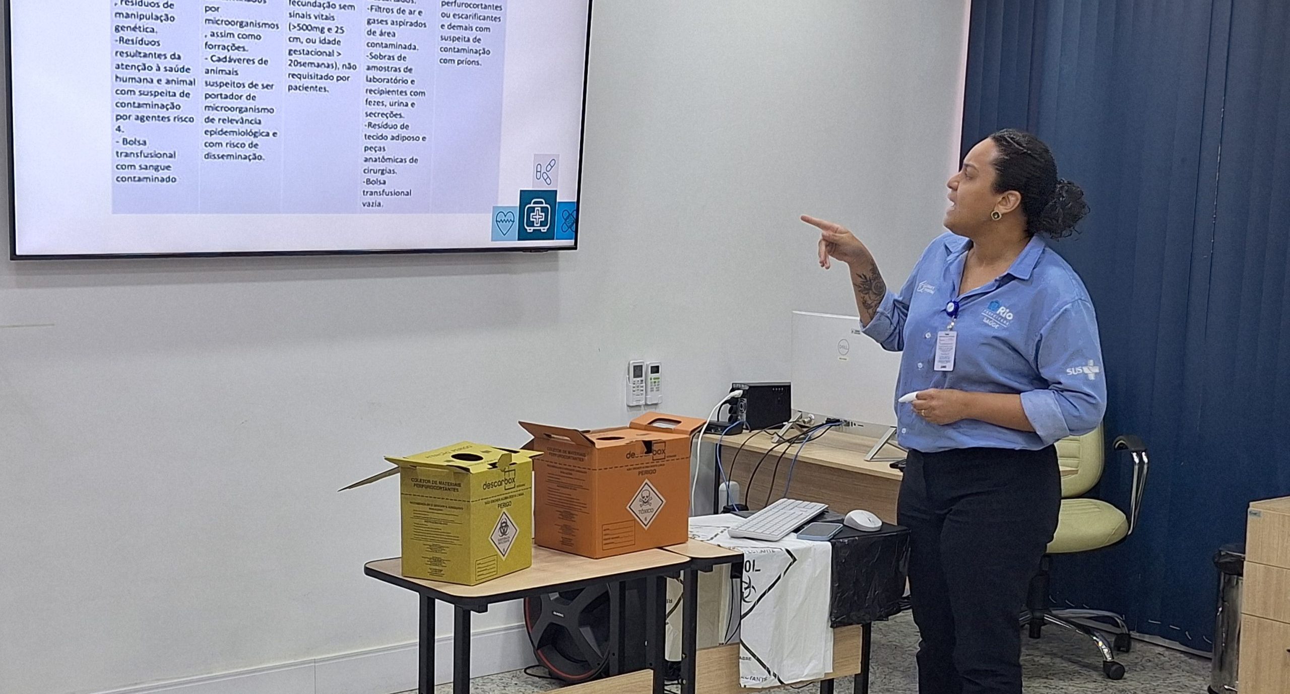 Treinamento sobre o Plano de Gerenciamento de Resíduos de Serviços de Saúde (PGRSS)